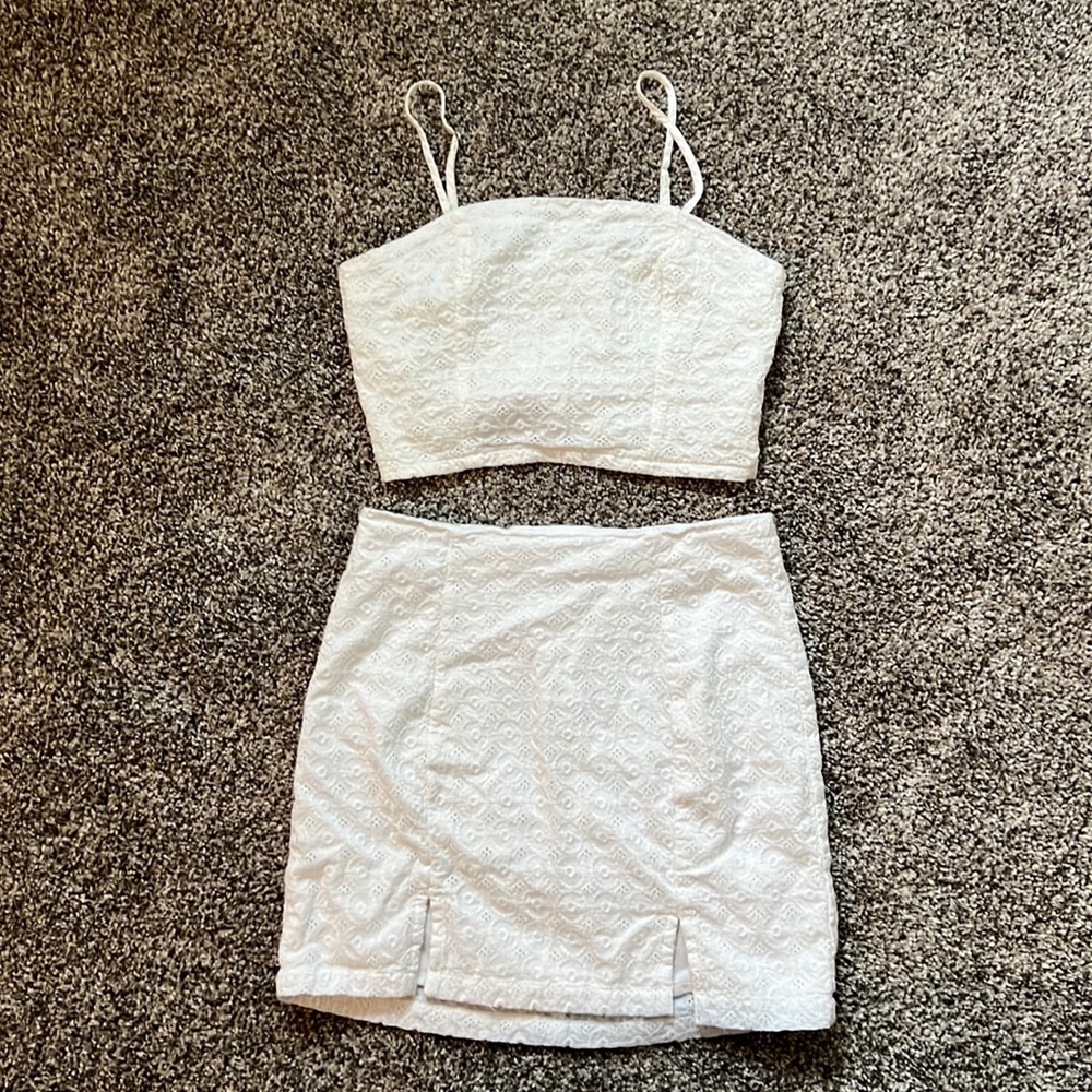 Cute White two-piece